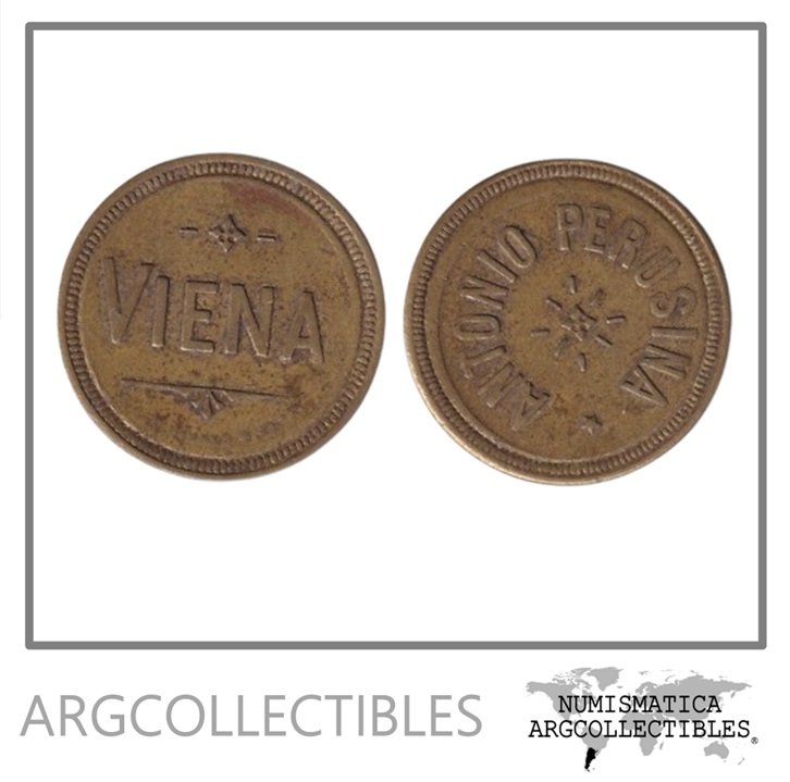 Guatemala Ficha Token Finca De Cafe Viena Antonio Perusina