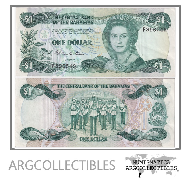 Bahamas Billete 1 Dolar 1984 P-43a XF