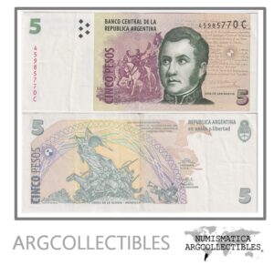 Argentina Billete 5 Pesos 2003 P-353/BOT-3313 XF (Serie C)