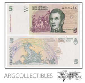 Argentina Billete 5 Pesos 2003 P-353/BOT-3313 AU (Serie C)