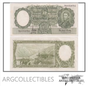 Argentina Billete 50 Pesos 1966 P-271d/BOT-2017a AU (Serie C)