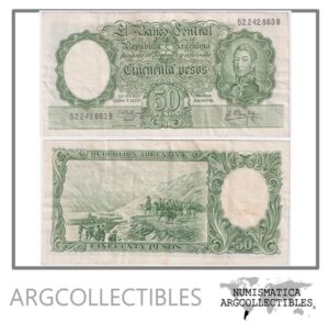 Argentina Billete 50 Pesos 1960 P-271c/BOT-2003 VF (Serie B)