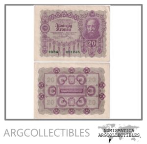 Austria Billete 20 Kronen 1922 P-76 AU