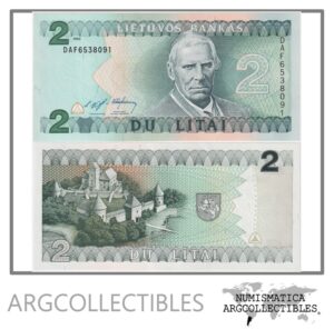 Lituania Billete 2 Litas 1993 P-54 UNC