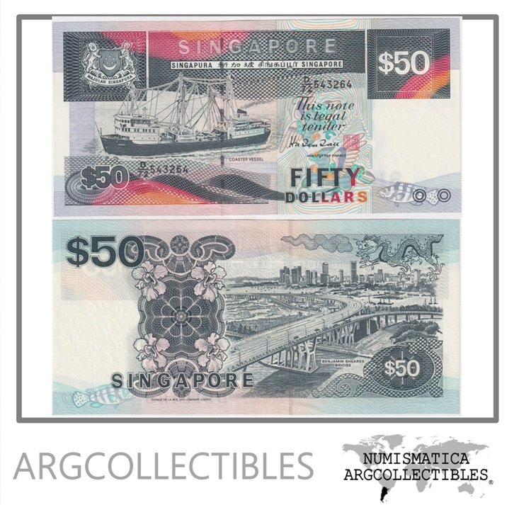 Singapur Billete 50 Dolares 1994 P-36 UNC