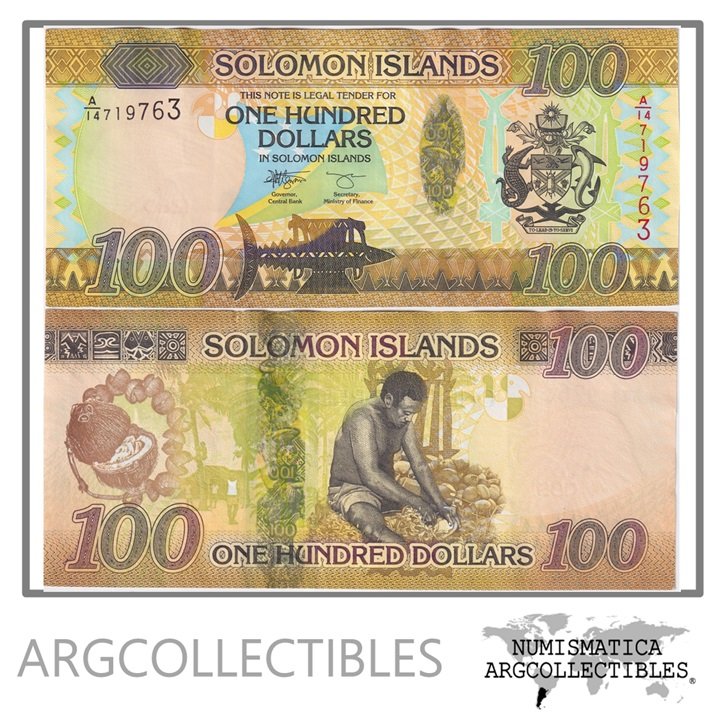 Islas Salomon Billete 100 Dolares 2015 P-36 AU
