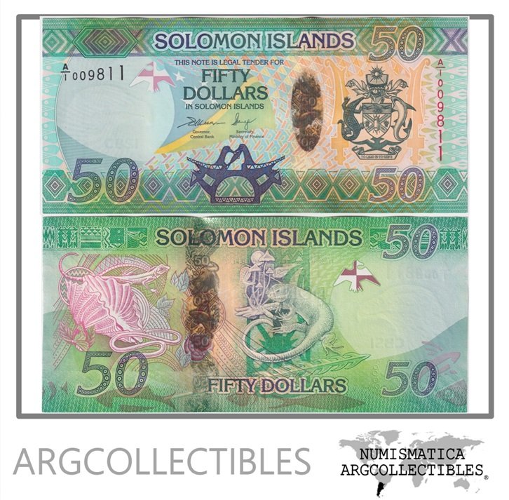 Islas Salomon Billete 50 Dolares 2013 P-35 UNC