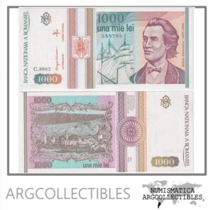 Rumania Billete 1.000 Lei 1993 P-102 UNC