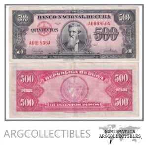 Cuba Billete 500 Pesos 1950 P-83 VF+