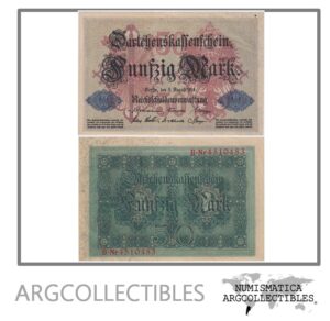 Alemania Billete 50 Marcos 1914 P-49 UNC