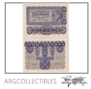 Austria Billete 10 Kronen 1922 P-75 AU