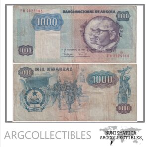 Angola Billete 1.000 Kwanzas 1987 P-121 VF