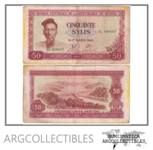 Guinea Billete 50 Sylis 1980 P-25 F+