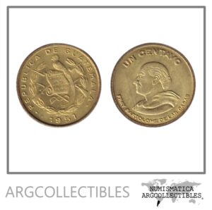 Guatemala Moneda 1 Centavo 1951 Laton KM-254 UNC