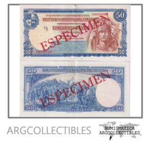 Uruguay Billete 50 Pesos 1939 P-38 XF+ (Specimen)
