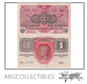 Austria Billete 1 Krone 1916 P-49 XF