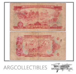 Vietnam del Sur Billete 1 Dong 1966 P-40 F+