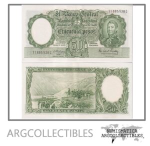 Argentina Billete 50 Pesos 1963 P-271c/BOT-2013 XF+ (Serie C)