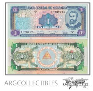 Nicaragua Billete 1 Cordoba 1990 P-173 AU