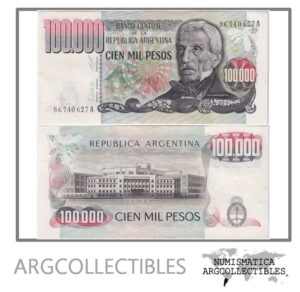 Argentina Billete 100.000 Pesos 1980 P-308a/BOT-2503 UNC (Serie A)