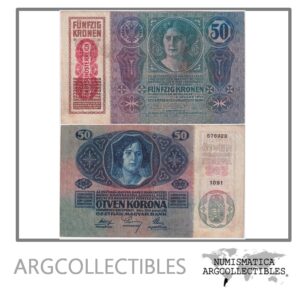Austria Billete 50 Kronen 1919 P-54 VF+