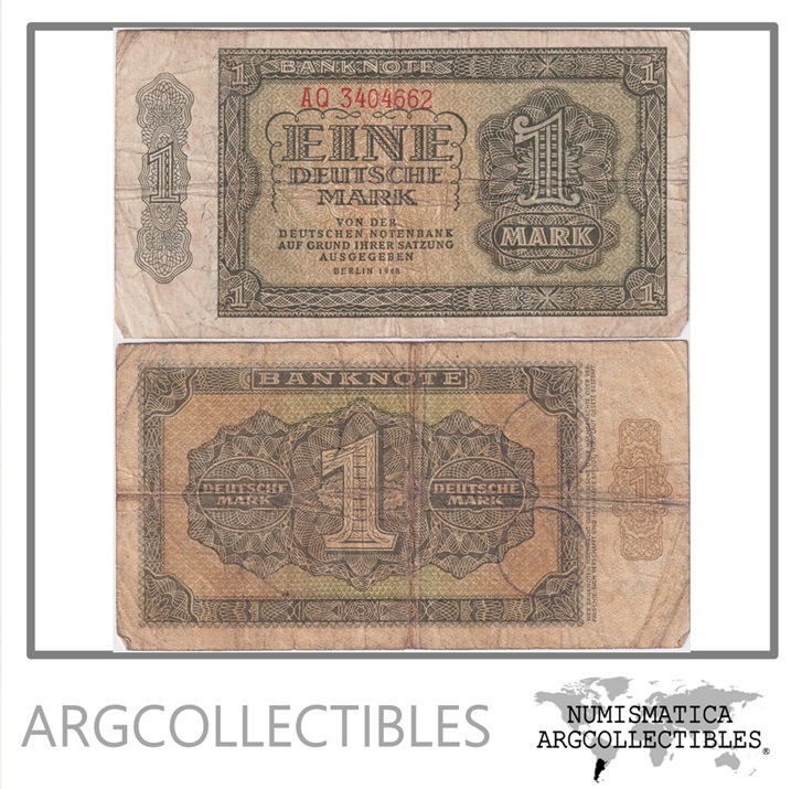Alemania (DDR) Billete 1 Marco 1948 P-9b F+