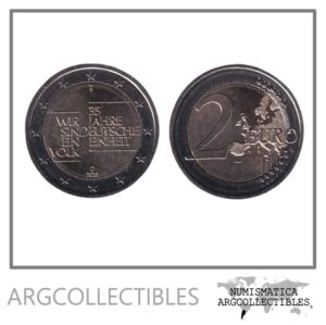 Alemania Moneda 2 Euros 2025 Bimetalica 35 Aniversario Unificacion Alemana UNC
