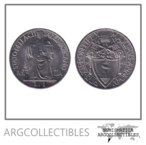 Vaticano Moneda 1 Lira 1942 Acero KM-35 UNC