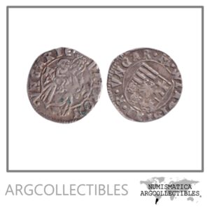 Hungria Medieval Moneda 1 Denar 1490-1516 Plata Vladislaus II EH#642/H#805