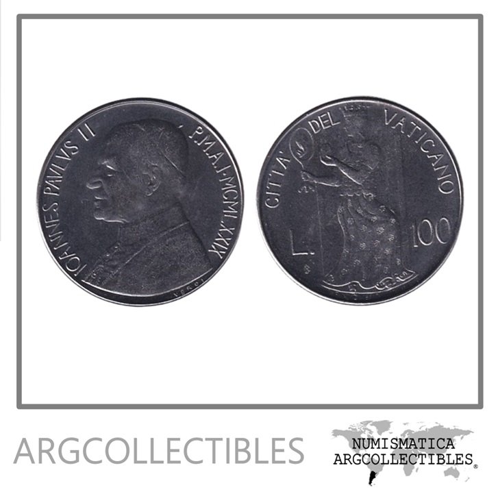 Vaticano Moneda 100 Liras 1979 Acero KM-146 UNC