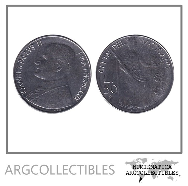 Vaticano Moneda 50 Liras 1979 Acero KM-145 UNC