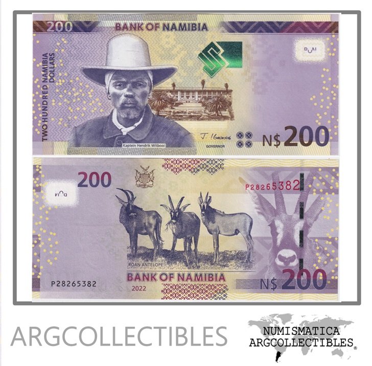Namibia Billete 200 Dolares 2022 P-15 UNC