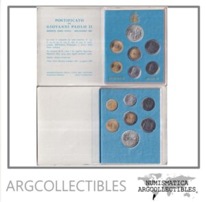 Vaticano Set x 7 Monedas 1987 Papa Juan Pablo II KM-199-200-201-202-203-204-205 UNC