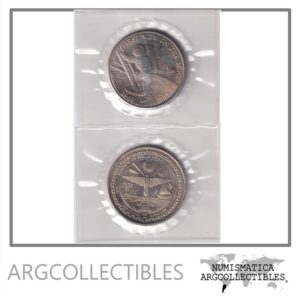 Islas Marshall Blister Moneda 5 Dolares 1989 Niquel 20 Aniversario Apollo 11 KM-13 UNC