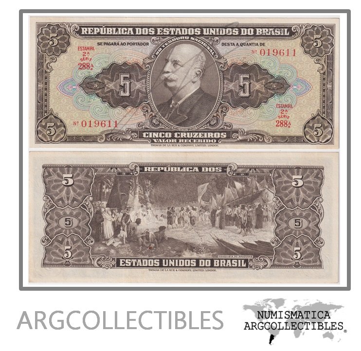 Brasil Billete 5 Cruzeiros 1950 P-142/C-065 UNC