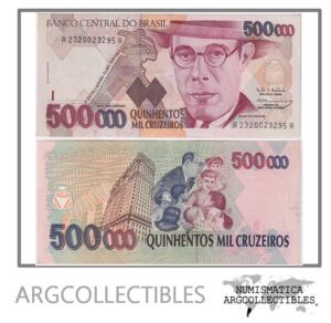 Brasil Billete 500.000 Cruzeiros 1993 P-236a/C-231 XF