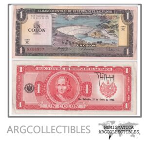 El Salvador Billete 1 Colon 1978 P-125a XF (Serie XK)