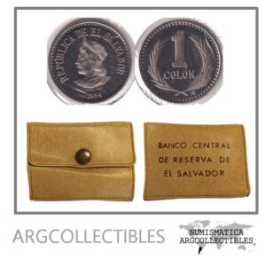 El Salvador Moneda 1 Colon 1984 Niquel KM-153 Proof