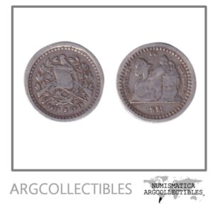 Guatemala Moneda 1/2 Real 1879 Plata 835 F+