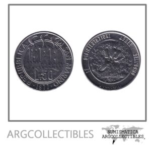 San Marino Moneda 50 Liras 1977 Acero KM-68 UNC