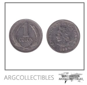 El Salvador Moneda 1 Colon 1994 Acero KM-156b XF