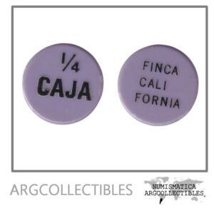 Guatemala Ficha Token 1/4 Caja Finca California