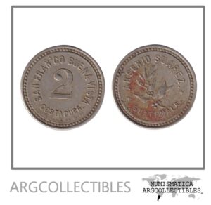 Guatemala Ficha Token Valor 2 Finca San Franco BuenaVista Costa Cuca Niquel