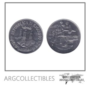 San Marino Moneda 5 Liras 1982 Aluminio KM-133 UNC