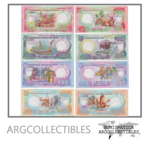 Indochina Set x 4 Billetes 2021 UNC (Fantasia) (Polimero)