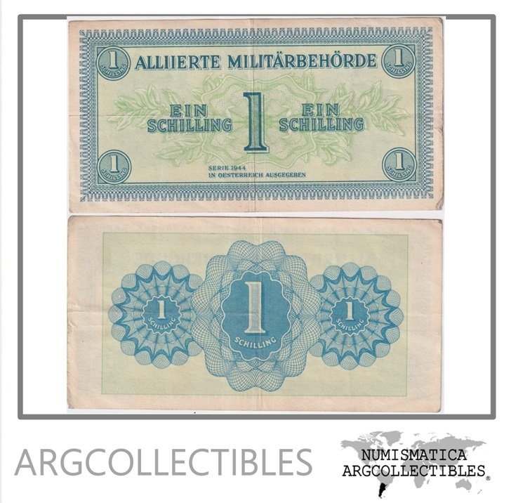 Austria Billete 1 Shilling 1944 P-103 VF+ (Ocupacion Aliada)