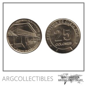 Costa Rica Moneda 25 Colones 2023 Laton Provincia de Guanacaste UNC