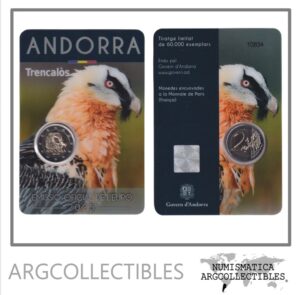 Andorra Blister Moneda 2 Euros 2025 Bimetalica Quebrantahuesos UNC