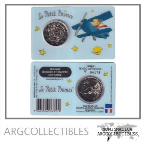 Francia Blister Moneda 2 Euros 2026 Bimetalica El Principito Avion UNC