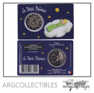 Francia Blister Moneda 2 Euros 2026 Bimetalica El Principito Nube UNC